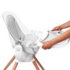 imageMunchkin 360 Cloud Baby and Toddler High Chair with Clear Seat and 360 Swivel White and Grey with Wooden LegsSEAT