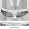 imageMunchkin 360 Cloud Baby and Toddler High Chair with Clear Seat and 360 Swivel White and Grey with Wooden LegsSEAT