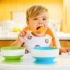 imageMunchkin 3pk Stay Put Suction Bowls and 6pk Color Changing Forks and Spoons