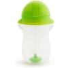 imageMunchkin Any Angle Sippy Cup for Toddlers Weighted Toddler Straw Cup with Click Lock Lid 10 Ounce 2 Pack BlueGreenBlueGreen
