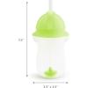 imageMunchkin Any Angle Sippy Cup for Toddlers Weighted Toddler Straw Cup with Click Lock Lid 10 Ounce 2 Pack BlueGreenGreenBlue