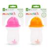 imageMunchkin Any Angle Sippy Cup for Toddlers Weighted Toddler Straw Cup with Click Lock Lid 10 Ounce 2 Pack PinkOrange
