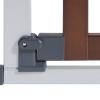 imageMunchkin Auto Close Modern Pressure Mounted Baby Gate for Stairs Hallways and Doors Walk Through with Door 2 x 405 x 29 inches Dark Wood and Silver MetalAuto Close Gate