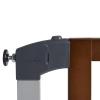 imageMunchkin Auto Close Modern Pressure Mounted Baby Gate for Stairs Hallways and Doors Walk Through with Door 2 x 405 x 29 inches Dark Wood and Silver MetalAuto Close Gate