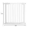 imageMunchkin Auto Close Pressure Mounted Baby Gate for Stairs Hallways and Doors Walk Through with Door Metal White  378 Inch Pack of 1