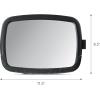 imageMunchkin Baby Car Mirror Pivot 360 Baby inSight Adjustable Auto Mirror for Rear Facing Carseats Black1125x8 Inch Pack of 2