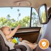 imageMunchkin Baby Car Mirror Pivot 360 Baby inSight Adjustable Auto Mirror for Rear Facing Carseats Black1125x8 Inch Pack of 2