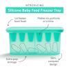 imageMunchkin Baby Feeders for Fresh Food and Fruit and Silicone Baby Food Freezer Tray BlueMint