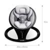 imageMunchkin Baby Swing Portable and Lightweight Bluetooth Enabled Electric Infant Rocker with Natural Sway in 5 Ranges of Motion Newborn Nursery Essentials BlackGrey