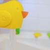 imageMunchkin Beak Bath Spout Cover Safety Guard with Builtin bubble bath dispenser YellowModern