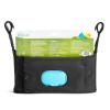imageMunchkin Brica Stroller Organizer Bag  Universal Fit with Cup Holders and Wipes Case Fits UPPAbaby Evenflo BabyTrend and more Black