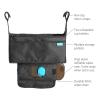 imageMunchkin Brica Stroller Organizer Bag  Universal Fit with Cup Holders and Wipes Case Fits UPPAbaby Evenflo BabyTrend and more Black