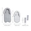imageMunchkin Brica XtraGuard Head Support ampamp Strap Cover for Baby Car Seats with SilverIon Technology DotsGrey