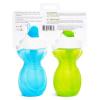 imageMunchkin Click Lock Flip Straw Toddler Sippy Cup 9 Ounce 2 Pack BlueGreen
