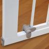 imageMunchkin Easy Close Pressure Mounted Baby Gate for Stairs Hallways and Doors Walk Through with Door Metal White 35x295 Inch Pack of 1White