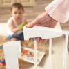 imageMunchkin Easy Close Pressure Mounted Baby Gate for Stairs Hallways and Doors Walk Through with Door Metal White 35x295 Inch Pack of 1White