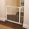 imageMunchkin Easy Close Pressure Mounted Baby Gate for Stairs Hallways and Doors Walk Through with Door Metal White 35x295 Inch Pack of 1White