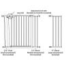 imageMunchkin Easy Close XL Metal Baby Gate 295quot  516quot Wide Black Model MK0009111Dark Grey
