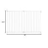 imageMunchkin Extending XL Tall and Wide Baby Gate Hardware Mounted Safety Gate for Stairs Hallways and Doors Extends 33quot  56quot Wide Metal White