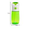 imageMunchkin Flip ampamp Go Toddler Sippy Cup with Straw 12 Ounce Ultra Durable Tritan Material BlueGreen
