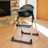 imageMunchkin Float Baby High Chair Foldable and Easy to Clean for Babies and Toddlers White with Wooden LegsBlack