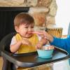 imageMunchkin Float Baby High Chair Foldable and Easy to Clean for Babies and Toddlers White with Wooden LegsBlack