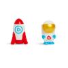 imageMunchkin Galaxy Buddies Water Safe Light Up Baby and Toddler Bath Toy Astronaut ampamp Rocket Ship