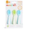 imageMunchkin Gentle Dip Baby Spoons for Self Feeding and Baby Led Weaning 3 Pack PinkPurpleBlueGreen