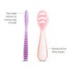 imageMunchkin Gentle Dip Baby Spoons for Self Feeding and Baby Led Weaning 3 Pack PinkPurpleCoralPurple