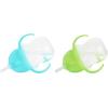 imageMunchkin Happy Snacker Snack Catcher and Any Angle Weighted Straw Trainer Cup Set 4 Pack BlueGreenBlueGreen
