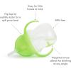 imageMunchkin Happy Snacker Snack Catcher and Any Angle Weighted Straw Trainer Cup Set 4 Pack BlueGreenGreenBlue