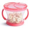 imageMunchkin Happy Snacker Snack Catcher and Any Angle Weighted Straw Trainer Cup Set 4 Pack BlueGreenPinkPurple
