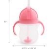 imageMunchkin Happy Snacker Snack Catcher and Any Angle Weighted Straw Trainer Cup Set 4 Pack BlueGreenPinkPurple