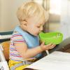imageMunchkin Last Drop Silicone Toddler Bowl with BuiltIn Straw Green