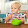 imageMunchkin Last Drop Silicone Toddler Bowl with BuiltIn Straw Green