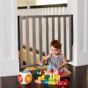 imageMunchkin Loft Hardware Mounted Baby Gate for Stairs Hallways and Doors Extends 265quot 40quot Wide Silver AluminumTemporary Gate