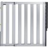 imageMunchkin Loft Hardware Mounted Baby Gate for Stairs Hallways and Doors Extends 265quot 40quot Wide Silver AluminumTemporary Gate