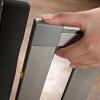 imageMunchkin Loft Hardware Mounted Baby Gate for Stairs Hallways and Doors Extends 265quot 40quot Wide Silver AluminumTemporary Gate