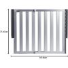 imageMunchkin Loft Hardware Mounted Baby Gate for Stairs Hallways and Doors Extends 265quot 40quot Wide Silver AluminumTemporary Gate