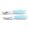 imageMunchkin Raise Toddler Fork and Spoon Utensil Set Rest Keeps Tip Off Table BPA Free 4 Pack BlueGreenBlue