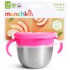 imageMunchkin Snack Stainless Steel Snack Catcher Cup with Lid 9 Ounce Pink 1 PackPink