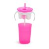 imageMunchkin SnackCatch ampamp Sip 2in1 Snack Catcher and 2 Piece SpillProof Cup Pink