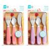 imageMunchkin Splash Toddler Fork Knife and Spoon Utensil Set 6 Pack BlueGreenPinkPurple Utensils