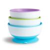 imageMunchkin Stay Put Suction Bowls and Soft Tip Baby Spoons BPA Free 3 Bowls and 12 Spoons