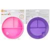 imageMunchkin Stay Put Suction Plates for Baby and Toddler 3 Divided Sections  PinkPurple