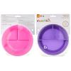 imageMunchkin Stay Put Suction Plates for Baby and Toddler 3 Divided Sections  PinkPurple