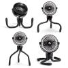 imageMunchkin Stroller Fan  Portable Fan for Travel Baby Gear Accessory with 4 Speeds Flexible Clipon Leg Attachment Rechargeable Battery Black with Multicolored LED Lights