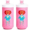 imageMunchkin Twisty Mix ampamp Match Animals Bite Proof Sippy Cup 9 Ounce BluePink Animals