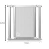 imageMunchkin Vibe Baby Gate Turn Key Mounted Safety Gate for Stairs Hallways and Doors Walk Through with Door Mesh and Steel Silver Ice  29x405 Inch Pack of 1Ice