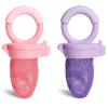 imageMunchkin Baby Feeder for Fresh Food and Fruit 2 Pack CoralPurpleCoralPurple